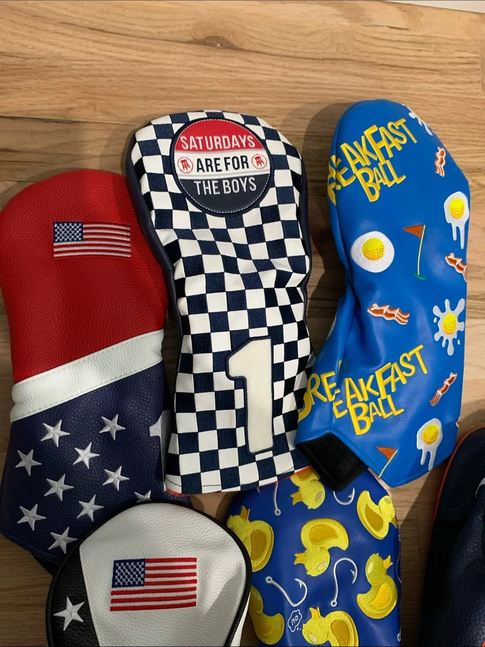 Men's Golf Drivers Headcover Lot of 6 Unbranded